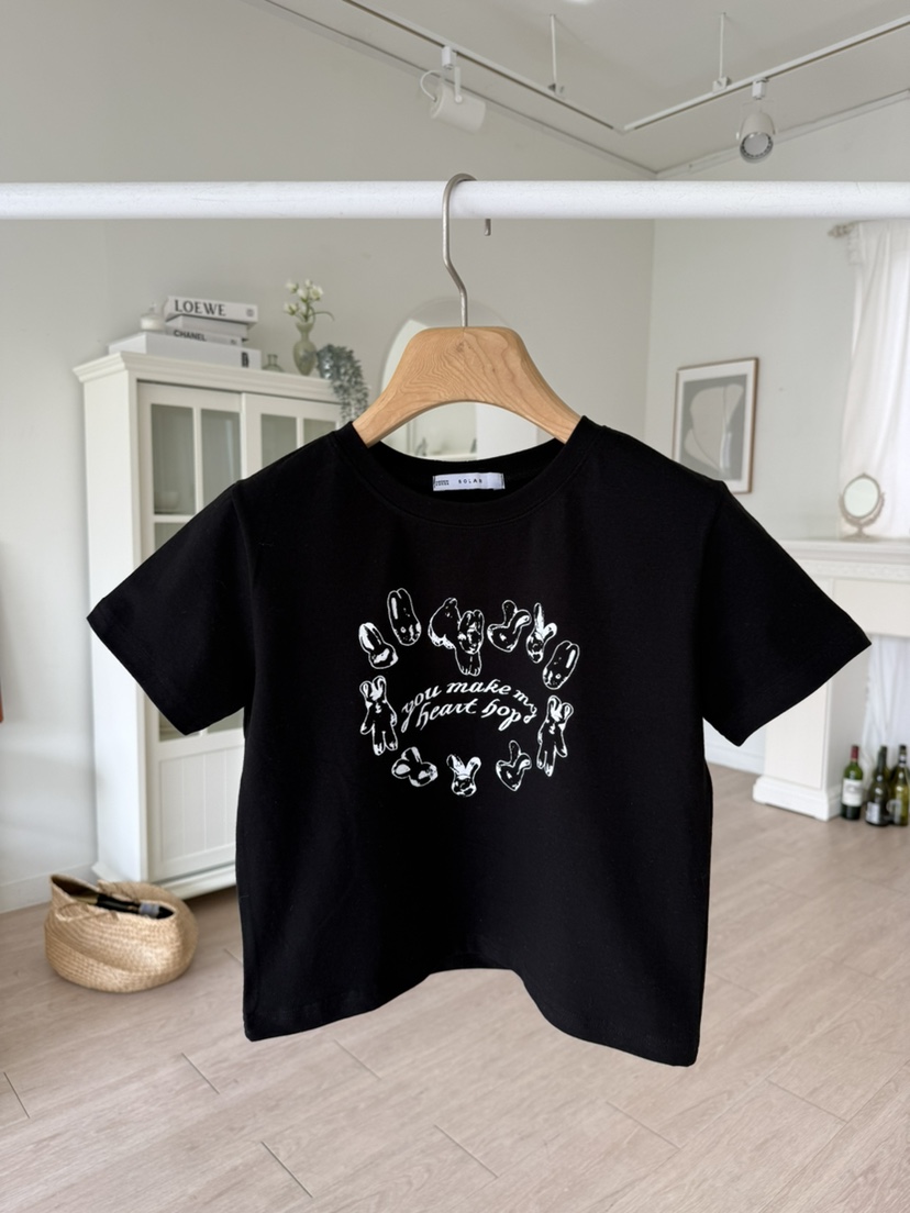 SOLAR韓國東大門代購女裝新款時尚推薦職業26春夏T恤兔子SOLART恤圖色2