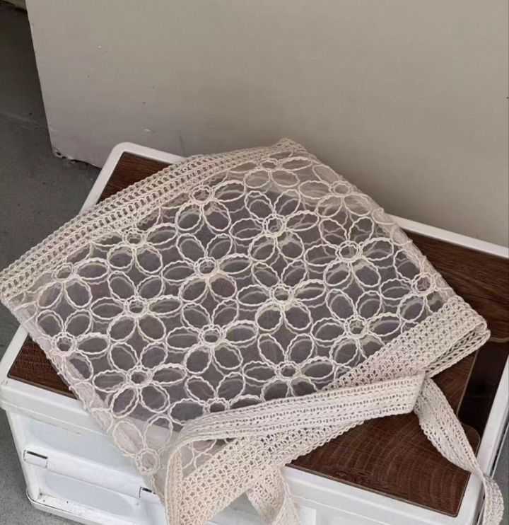 TROUVAILLE韓國代購女裝新品人氣休閑單肩斜跨包透視蕾絲TROUVAILLE單肩/斜跨包