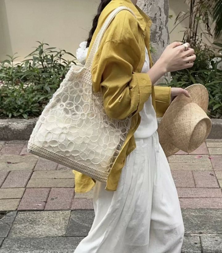 TROUVAILLE韓國代購女裝新品人氣休閑單肩斜跨包透視蕾絲TROUVAILLE單肩/斜跨包