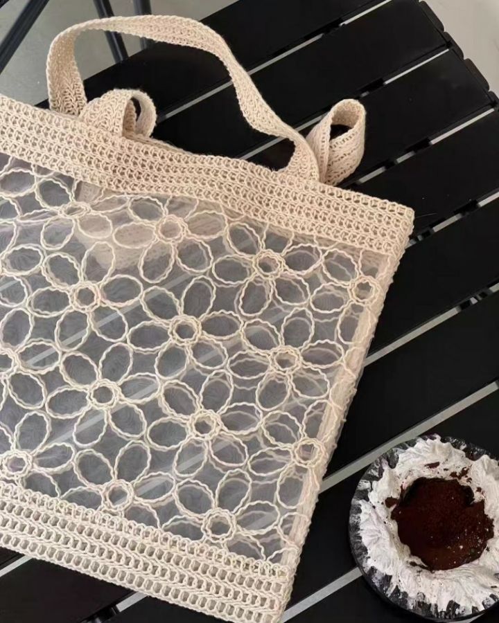 TROUVAILLE韓國代購女裝新品人氣休閑單肩斜跨包透視蕾絲TROUVAILLE單肩/斜跨包