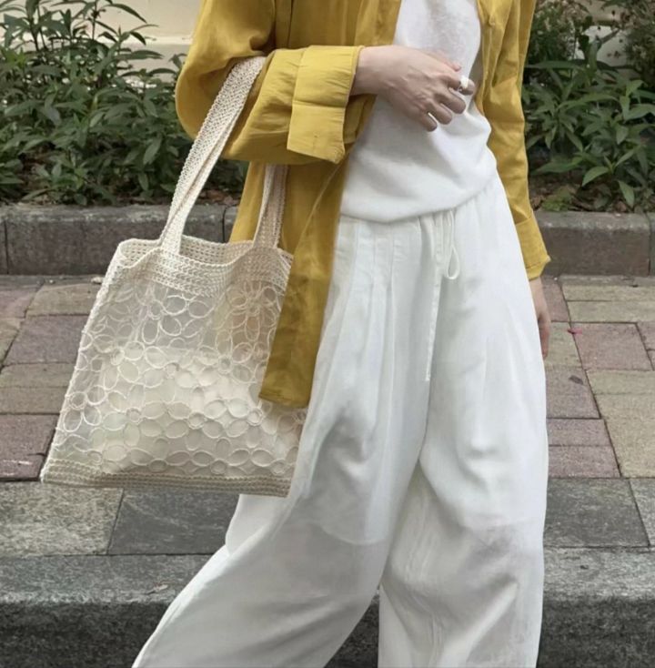 TROUVAILLE韓國代購女裝新品人氣休閑單肩斜跨包透視蕾絲TROUVAILLE單肩/斜跨包