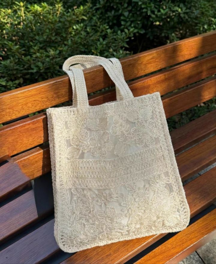 TROUVAILLE韓國代購女裝新品人氣休閑單肩斜跨包透視蕾絲TROUVAILLE單肩/斜跨包