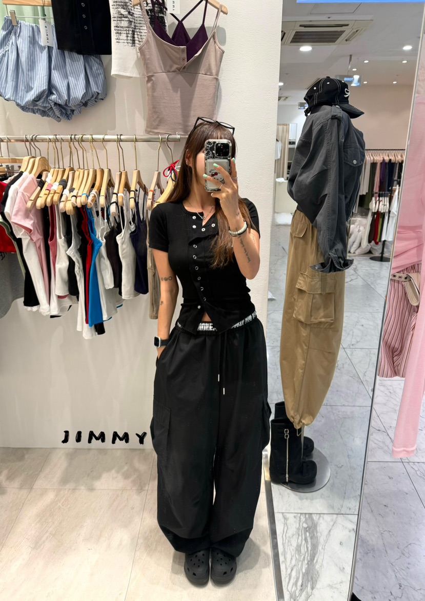 JIMMY韓國東大門代購女裝新品時尚人氣26春夏職業休閑T恤JIMMY/REMAKET恤