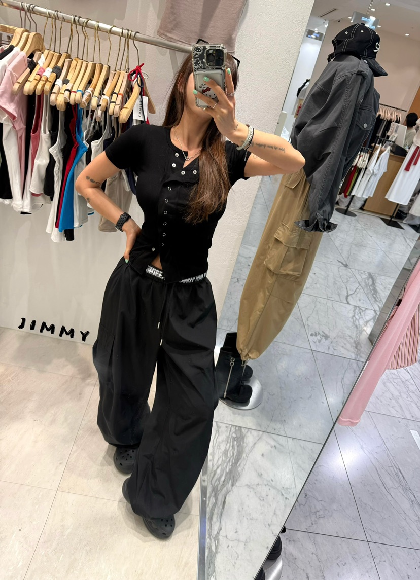 JIMMY韓國東大門代購女裝新品時尚人氣26春夏職業休閑T恤JIMMY/REMAKET恤