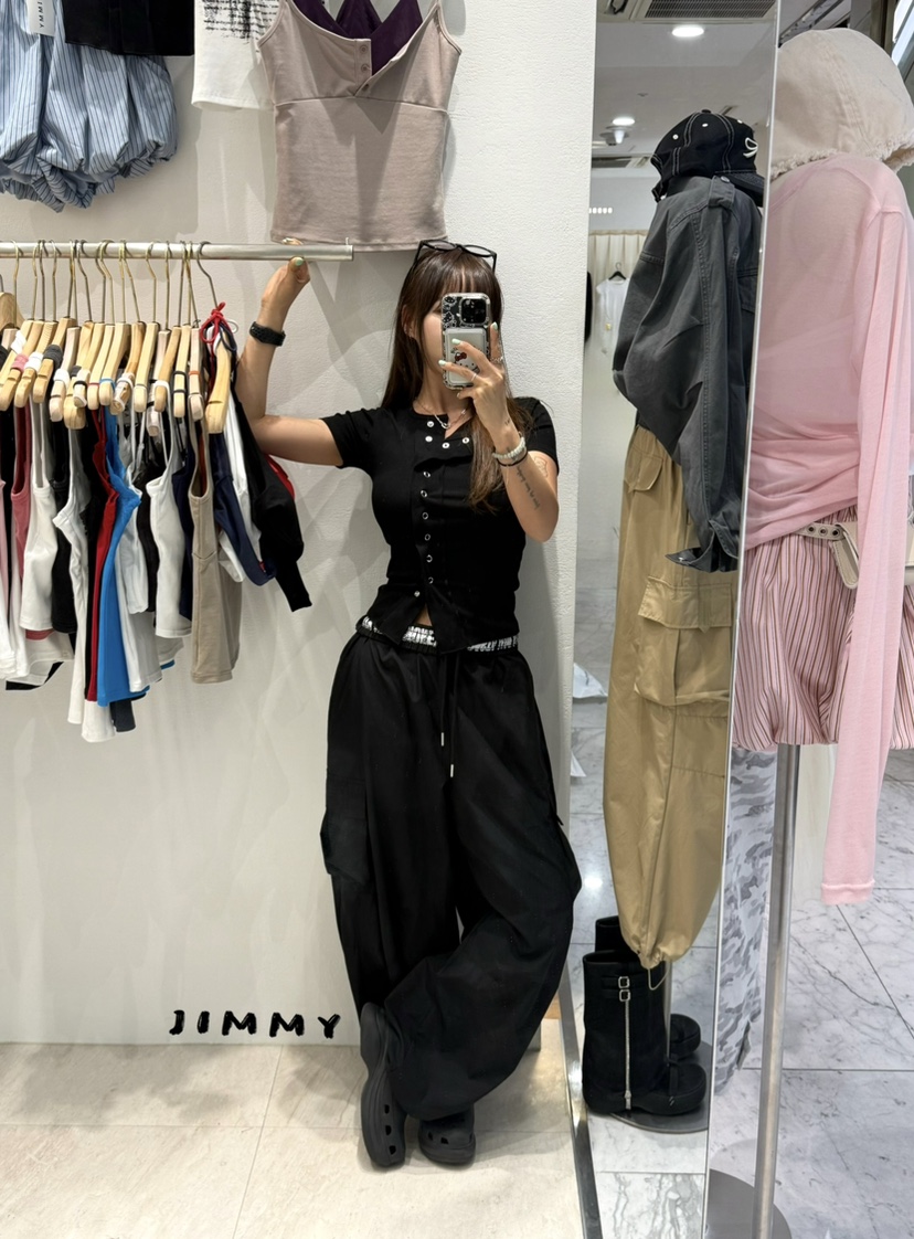 JIMMY韓國東大門代購女裝新品時尚人氣26春夏職業休閑T恤JIMMY/REMAKET恤