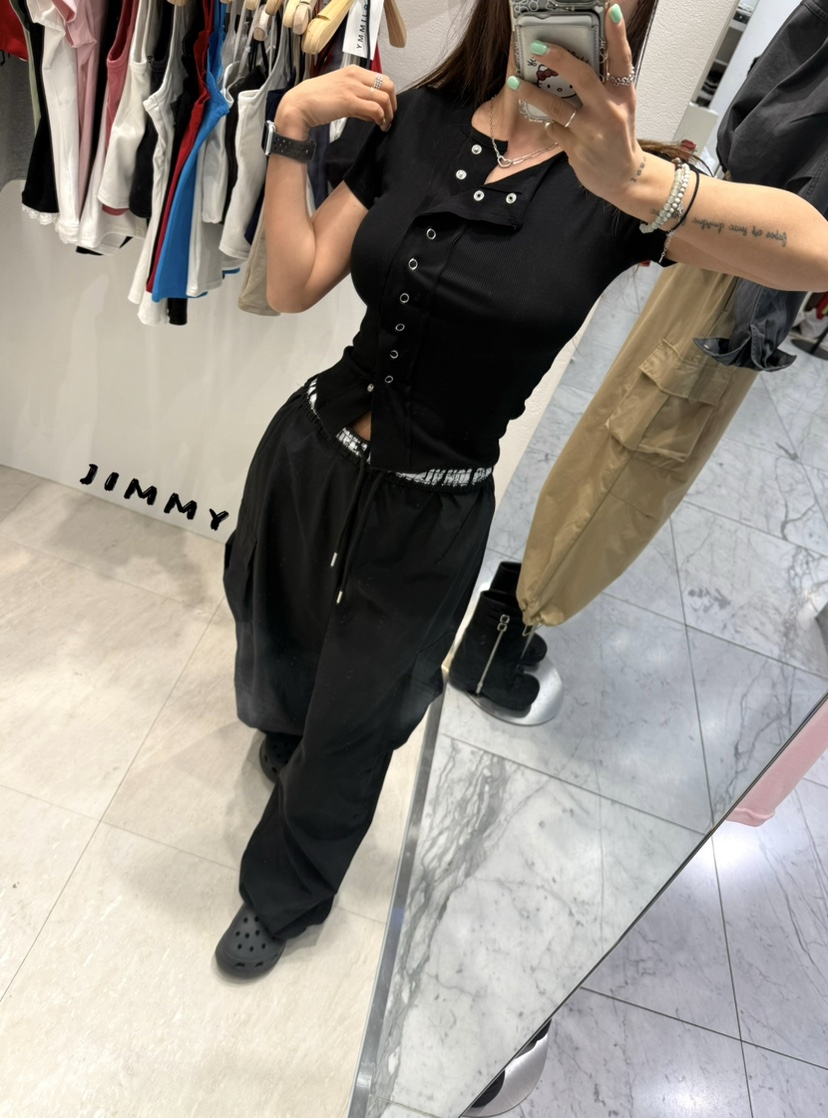 JIMMY韓國東大門代購女裝新品時尚人氣26春夏職業休閑T恤JIMMY/REMAKET恤