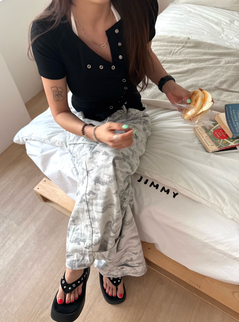 JIMMY韓國東大門代購女裝新品時尚人氣26春夏職業休閑T恤JIMMY/REMAKET恤