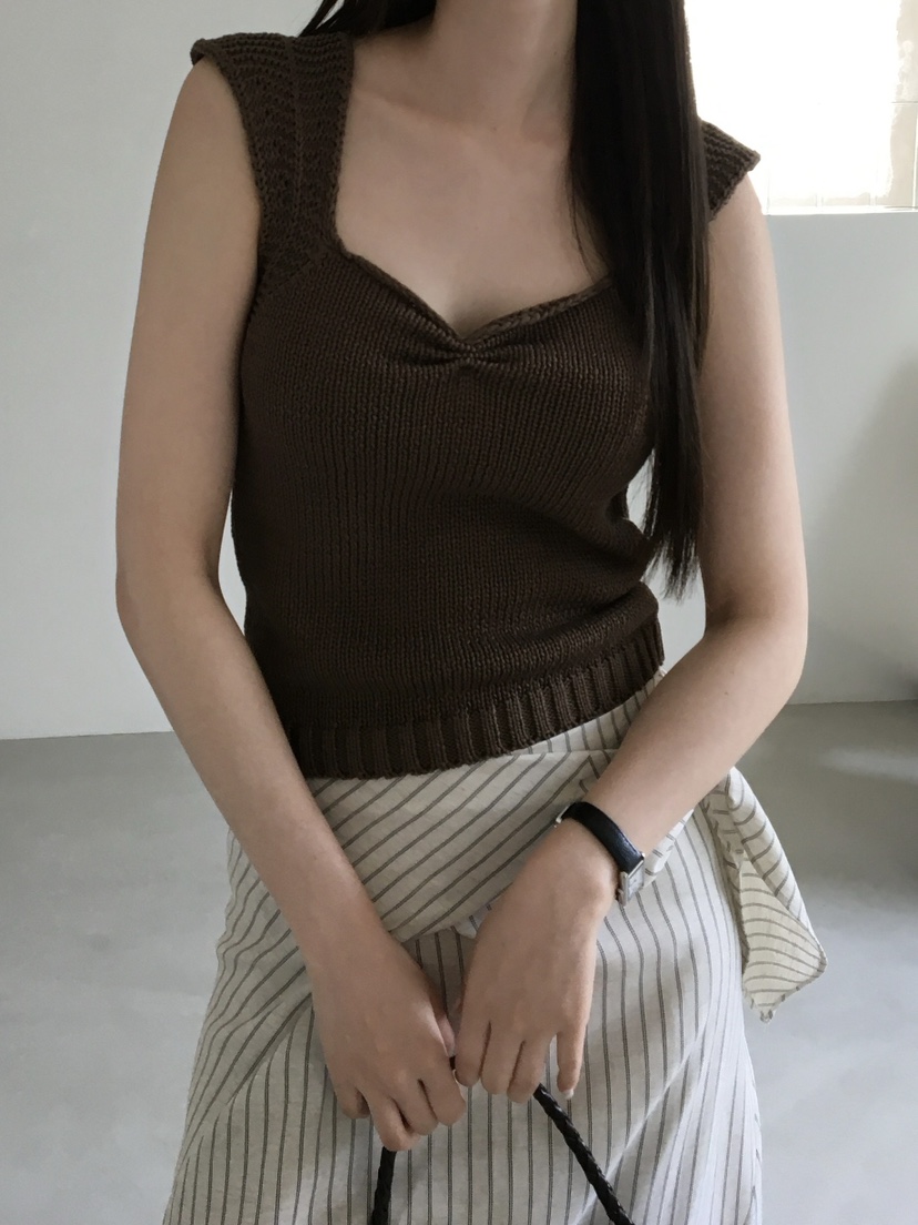 LEGACY韓國直郵女士新品熱賣26春夏職業推薦吊帶背心褶皺緞LEGACY吊帶/背心