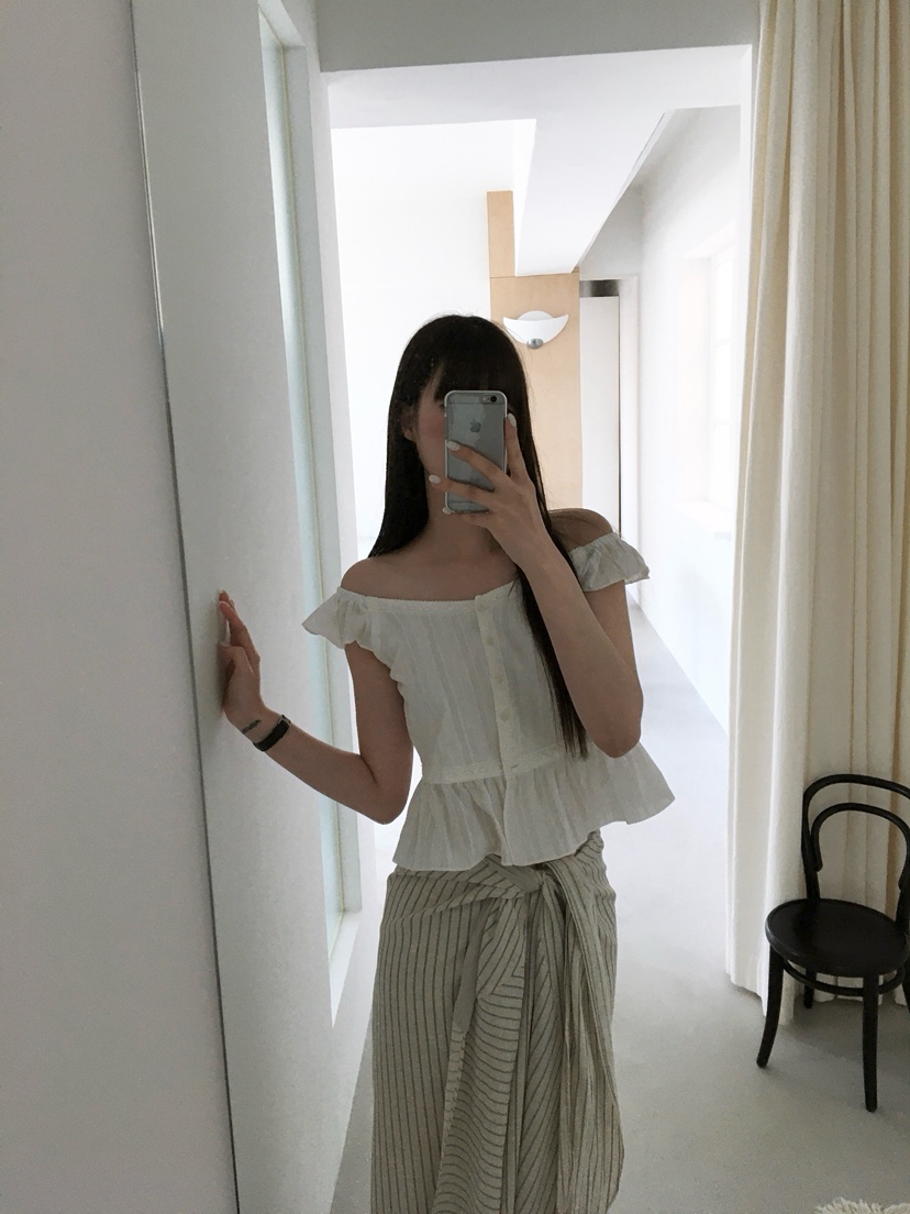 LEGACY韓國直郵實拍女裝新款人氣職業推薦吊帶背心荷葉邊LEGACY吊帶/背心