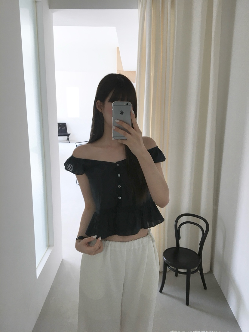 LEGACY韓國直郵實拍女裝新款人氣職業推薦吊帶背心荷葉邊LEGACY吊帶/背心