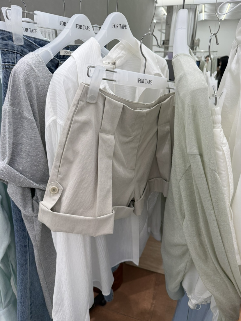 FOR TAPE韓國代購女士新品休閑26春夏人氣熱賣職業時尚短褲FOR TAPE短褲