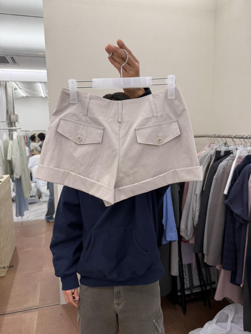 FOR TAPE韓國代購女士新品休閑26春夏人氣熱賣職業時尚短褲FOR TAPE短褲