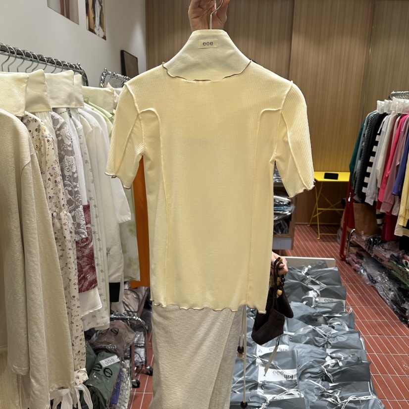 EEE韓國直郵女士新款熱賣休閑推薦26春夏時尚人氣職業T恤EEET恤圖色1