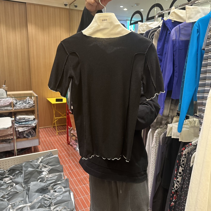 EEE韓國直郵女士新款熱賣休閑推薦26春夏時尚人氣職業T恤EEET恤圖色2