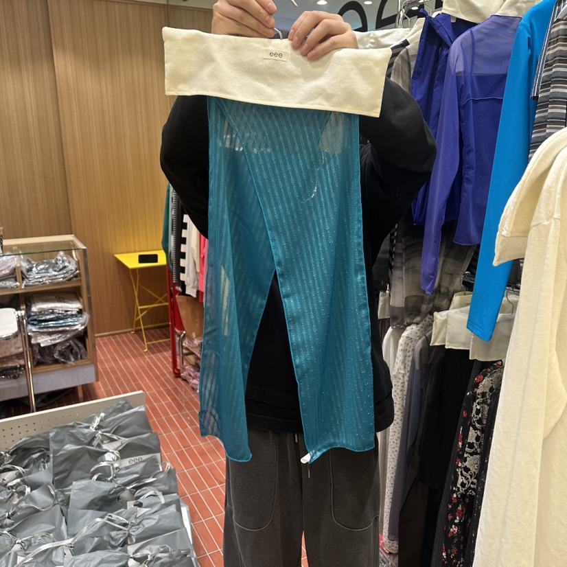 EEE韓國代購女士新款人氣職業26春夏熱賣休閑圍巾披肩圍巾EEE圍巾/披肩圖色1