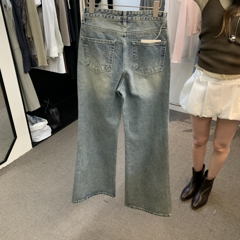 MORE THAN YESTERDAY/LOVE YOU SO MUCH韓國代購女裝新款26春夏牛仔褲LYSM/MORE THAN YESTERDAY牛仔褲