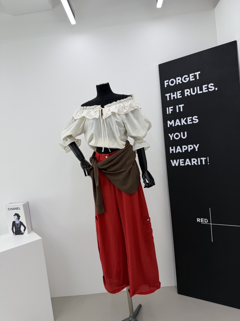 RED-A韓國代購女士新品職業時尚推薦26春夏休閑襯衫蕾絲衫RED-A襯衫/蕾絲衫