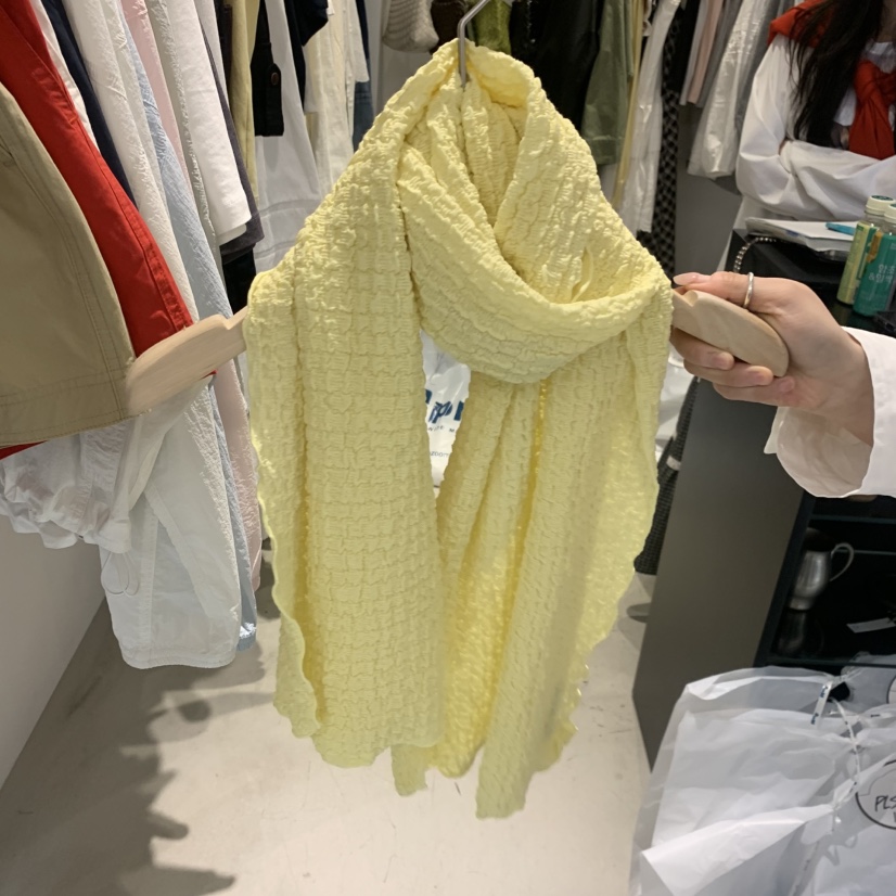 PLATE韓國直郵女裝新款熱賣人氣26春夏推薦休閑職業圍巾披肩PLATE圍巾/披肩圖色1