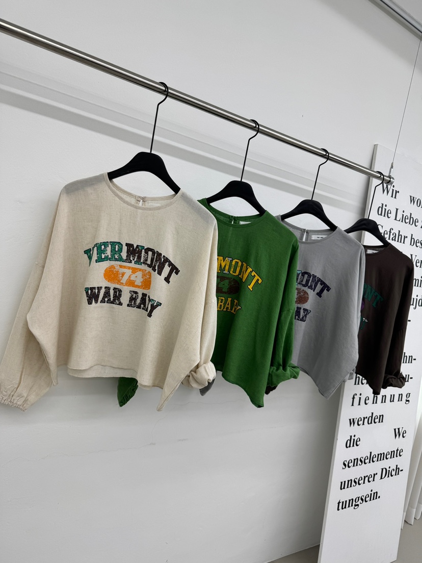 RED-A韓國東大門直郵女士新品時尚推薦熱賣休閑衛衣亞麻RED-A衛衣