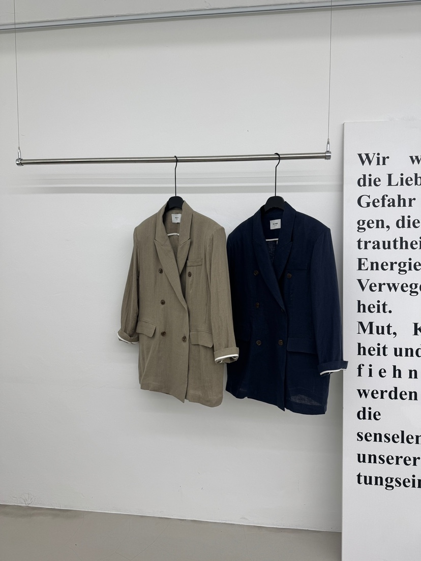 RED-A韓國東大門代購女士新款休閑熱賣26春夏職業夾克亞麻RED-A夾克