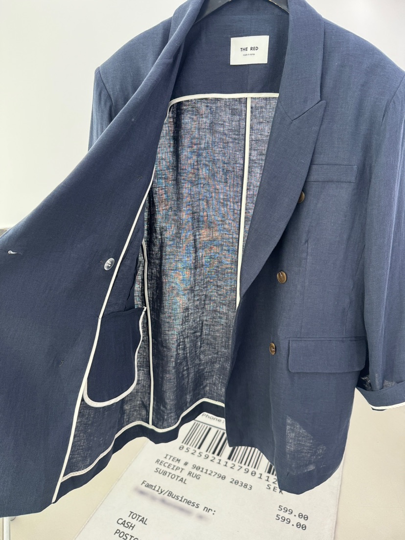 RED-A韓國東大門代購女士新款休閑熱賣26春夏職業夾克亞麻RED-A夾克