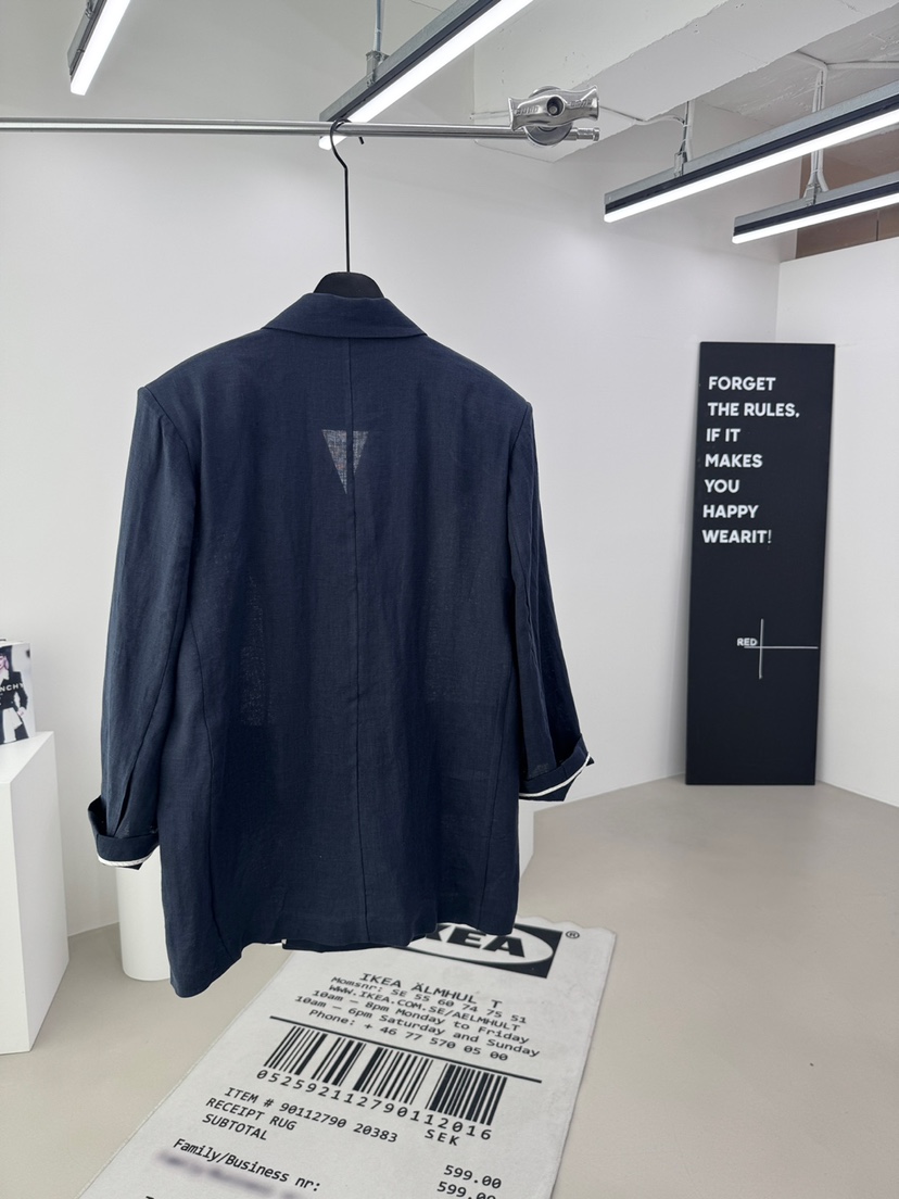 RED-A韓國東大門代購女士新款休閑熱賣26春夏職業夾克亞麻RED-A夾克