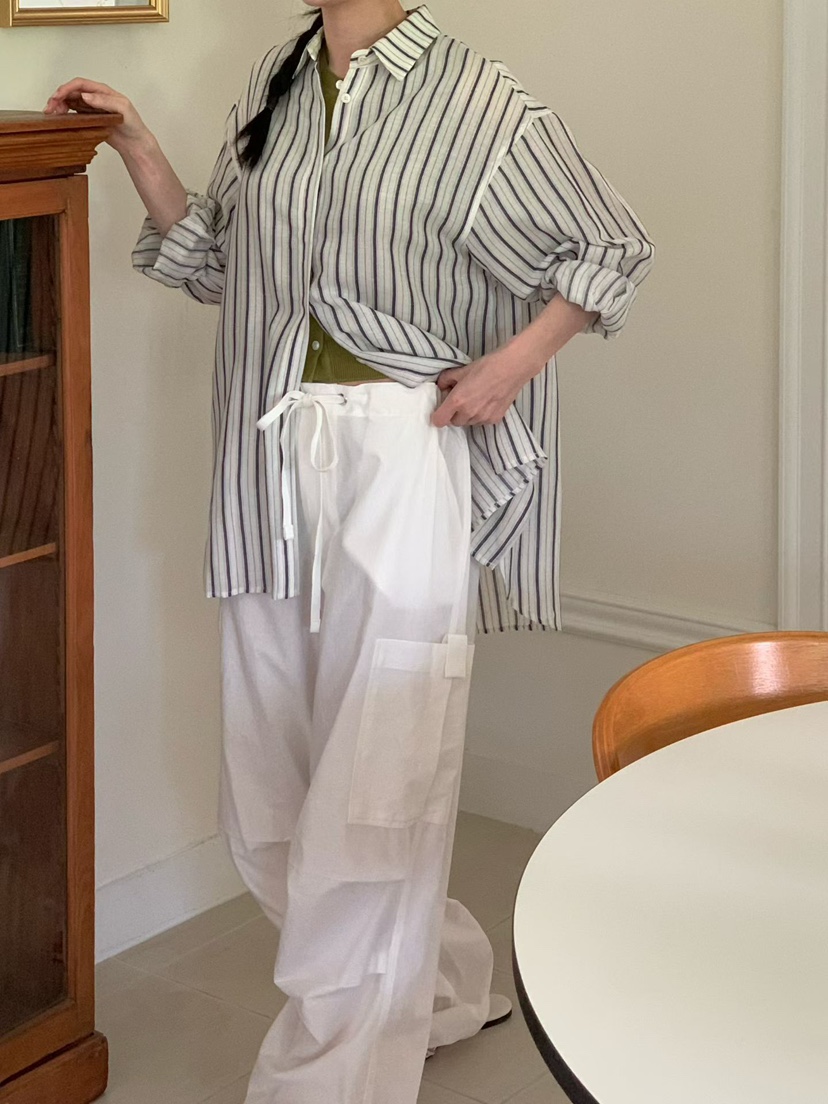 BINUS東大門實拍女士新品熱賣26春夏職業真品時尚休閑褲口袋BINUS休閑褲