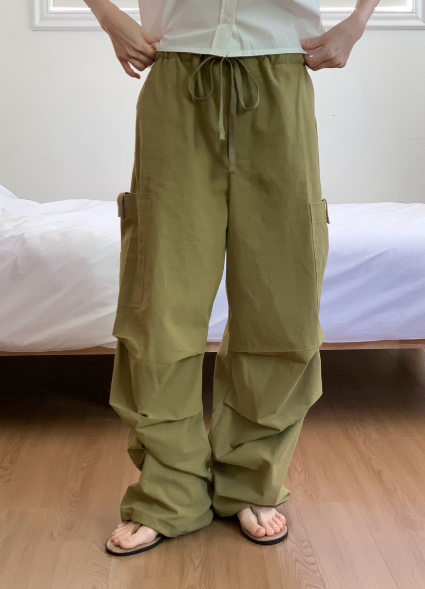 BINUS東大門實拍女士新品熱賣26春夏職業真品時尚休閑褲口袋BINUS休閑褲