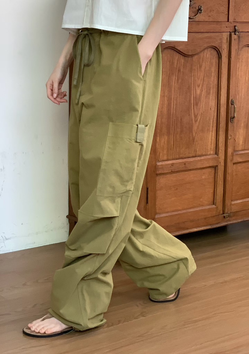 BINUS東大門實拍女士新品熱賣26春夏職業真品時尚休閑褲口袋BINUS休閑褲