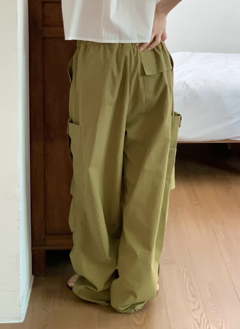 BINUS東大門實拍女士新品熱賣26春夏職業真品時尚休閑褲口袋BINUS休閑褲