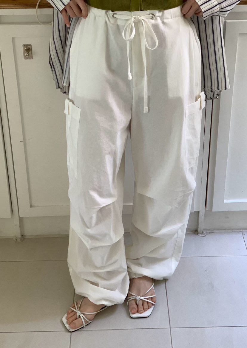 BINUS東大門實拍女士新品熱賣26春夏職業真品時尚休閑褲口袋BINUS休閑褲圖色1