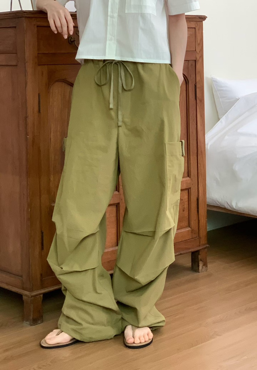 BINUS東大門實拍女士新品熱賣26春夏職業真品時尚休閑褲口袋BINUS休閑褲圖色2