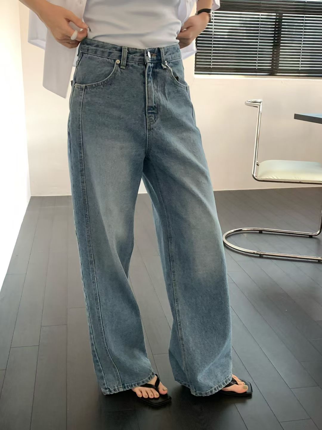 OBOE東大門實拍女士新品熱賣26春夏職業人氣時尚推薦牛仔褲OBOE牛仔褲圖色1