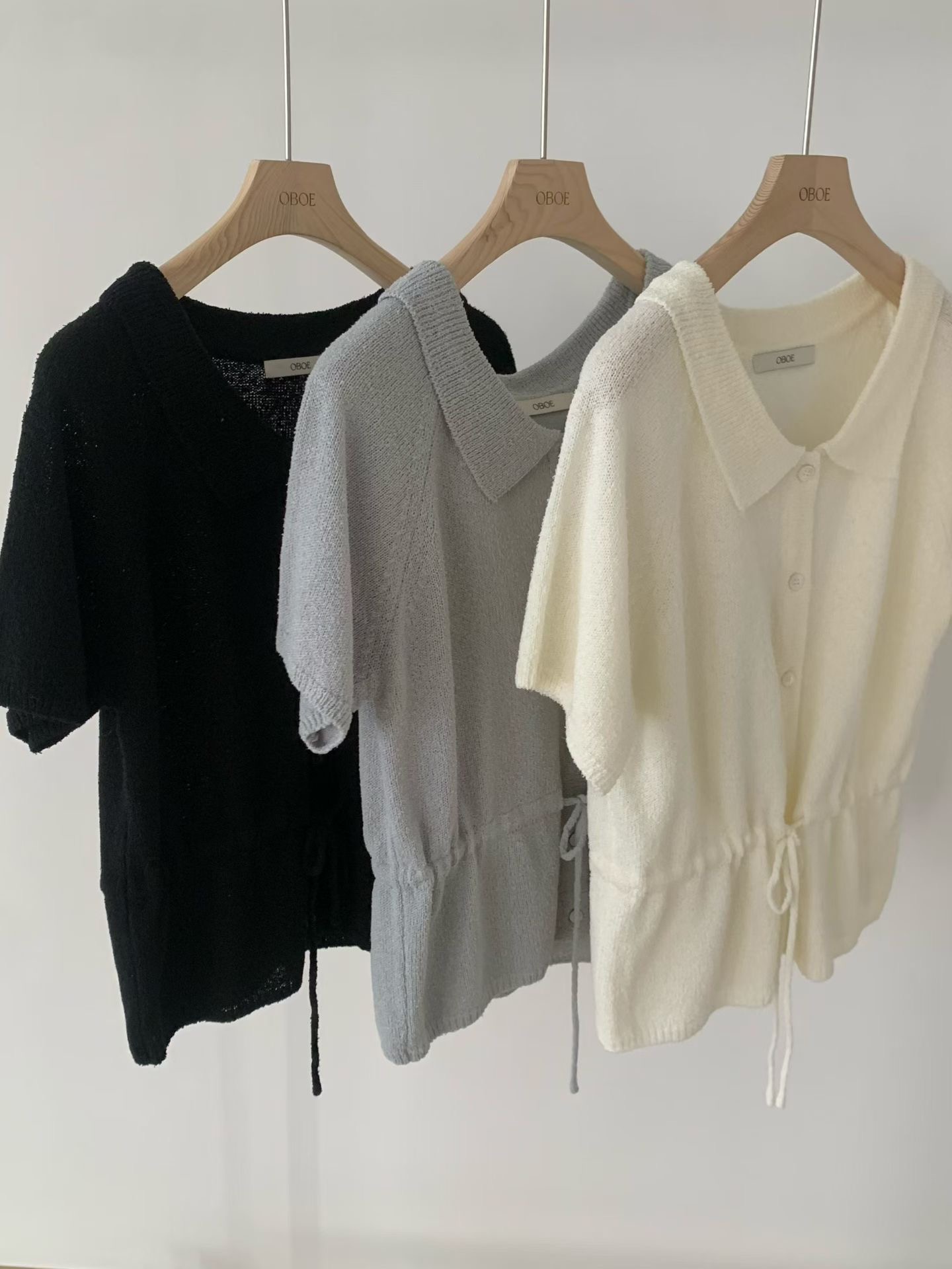 OBOE韓國直郵女士新款休閑26春夏真品人氣熱賣職業針織衫OBOE針織衫