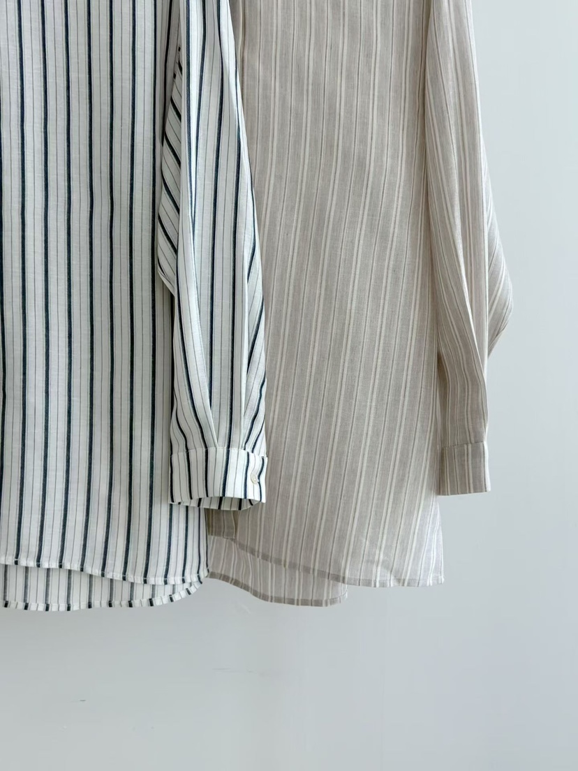 BINUS韓國代購女士新款推薦熱賣26春夏休閑襯衫蕾絲衫亞麻布BINUS襯衫/蕾絲衫