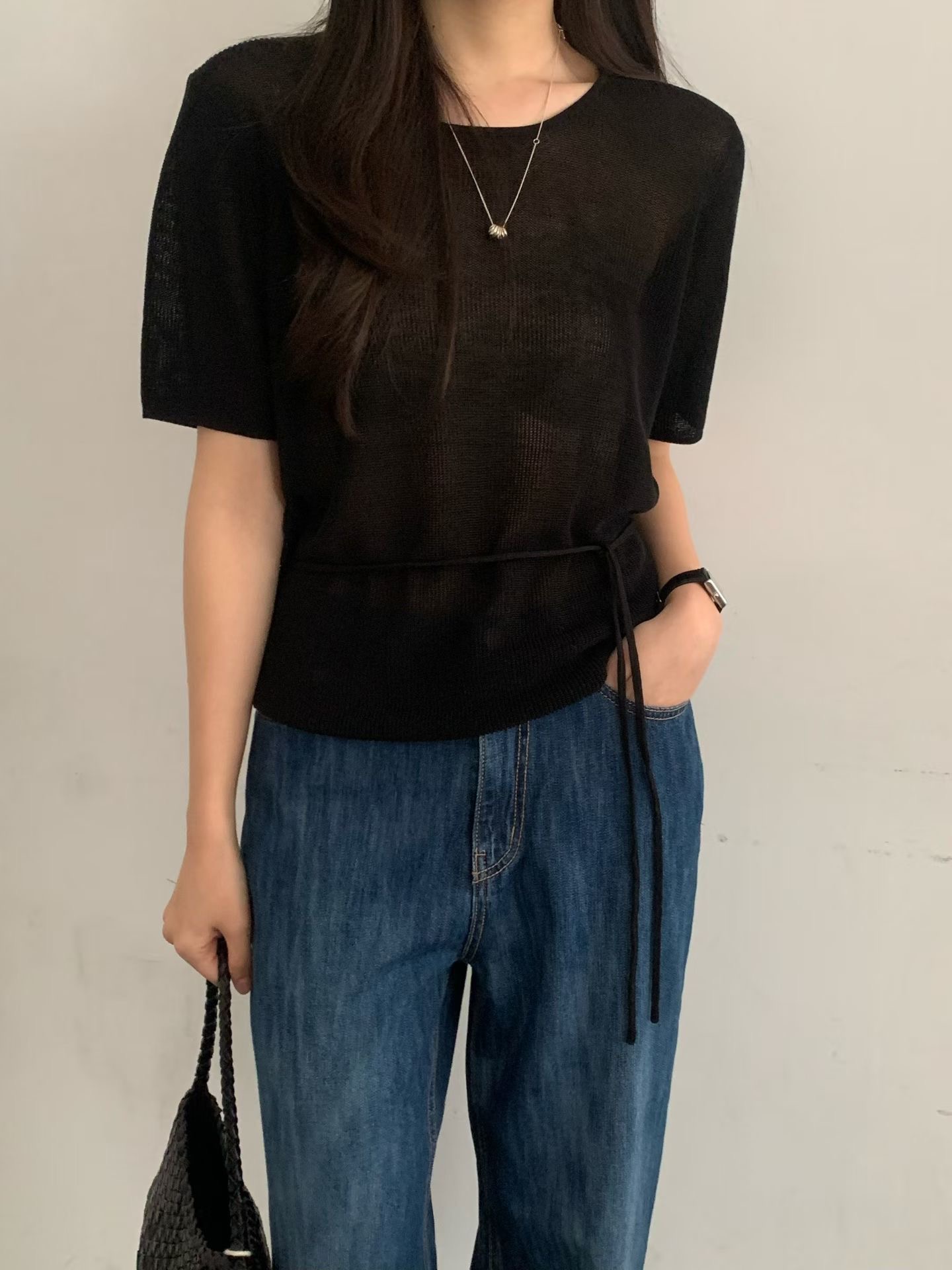 OBOE東大門直郵女裝新款真品時尚推薦26春夏職業休閑針織衫OBOE針織衫