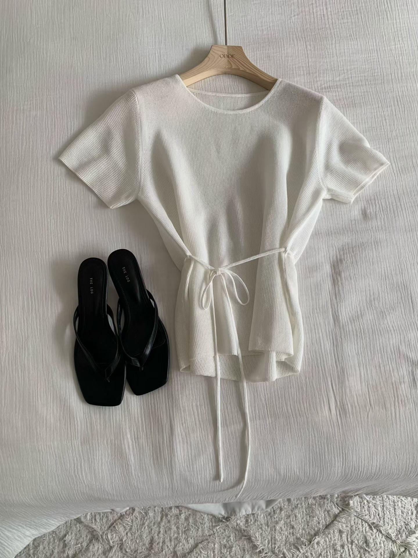 OBOE東大門直郵女裝新款真品時尚推薦26春夏職業休閑針織衫OBOE針織衫圖色1