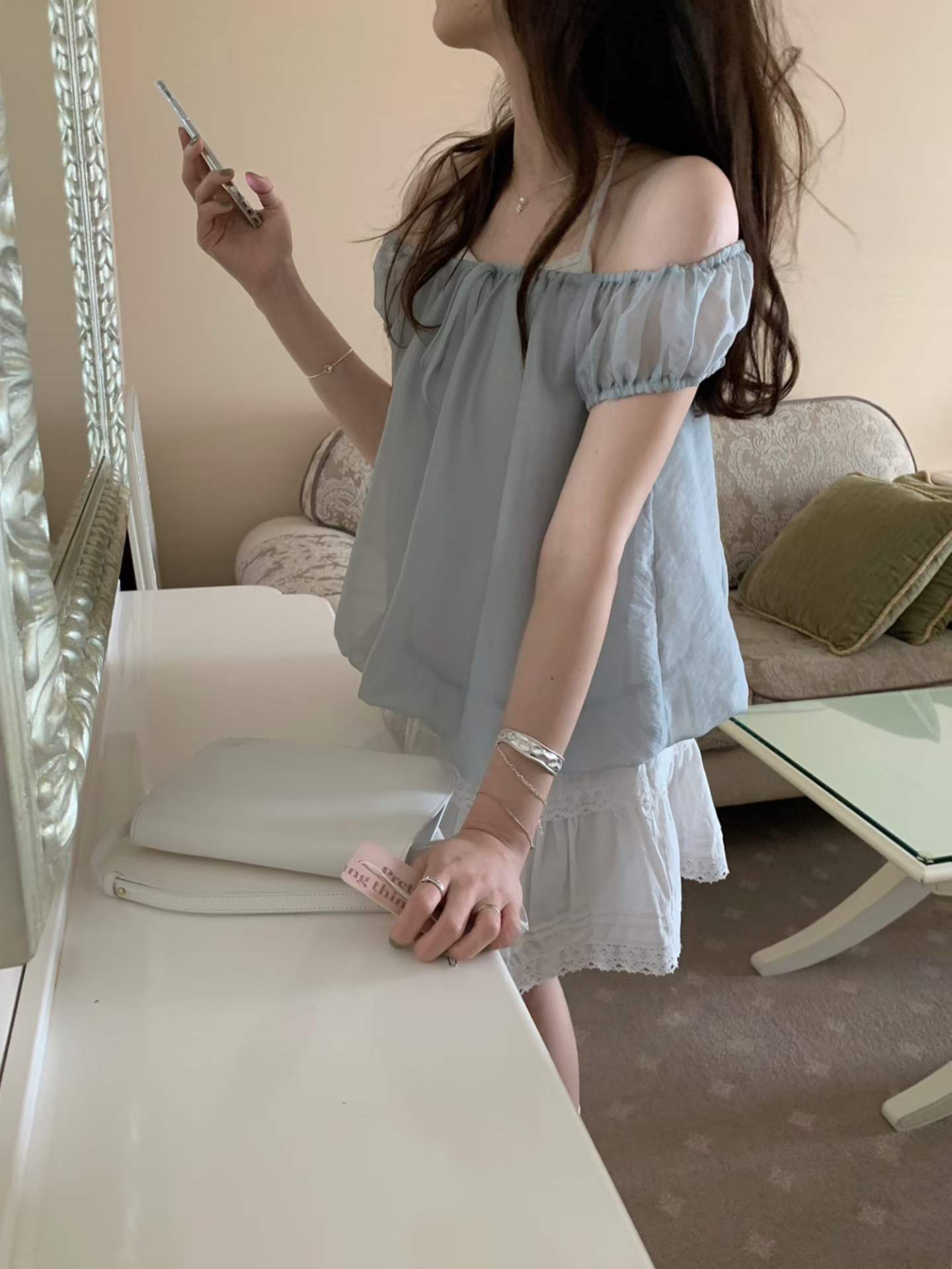 PYT-ot東大門直郵女裝新品人氣推薦真品職業26春夏襯衫蕾絲衫pretty young thing襯衫/蕾絲衫