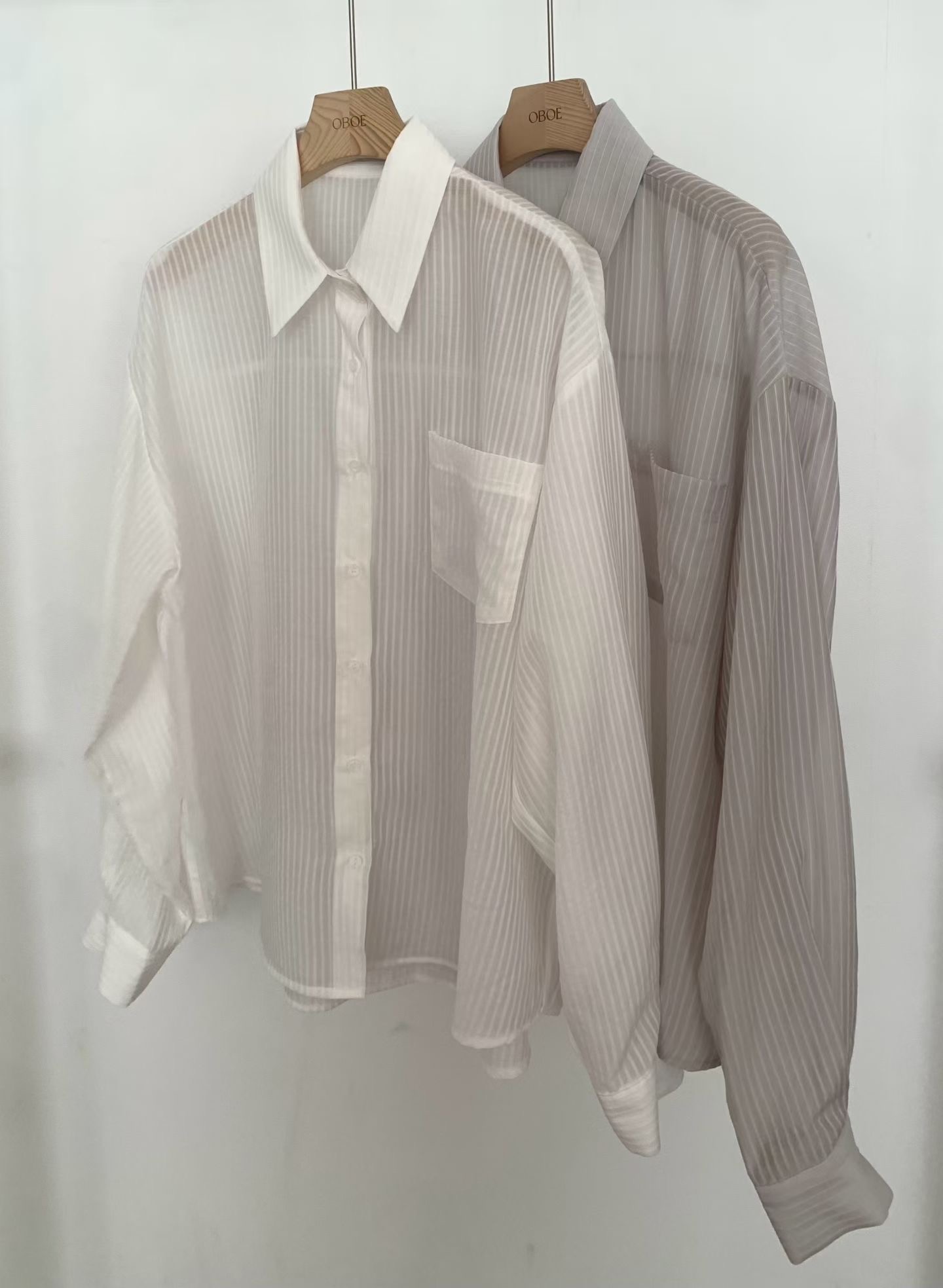 OBOE東大門直郵女士新款真品26春夏人氣襯衫蕾絲衫不含內搭OBOE襯衫/蕾絲衫