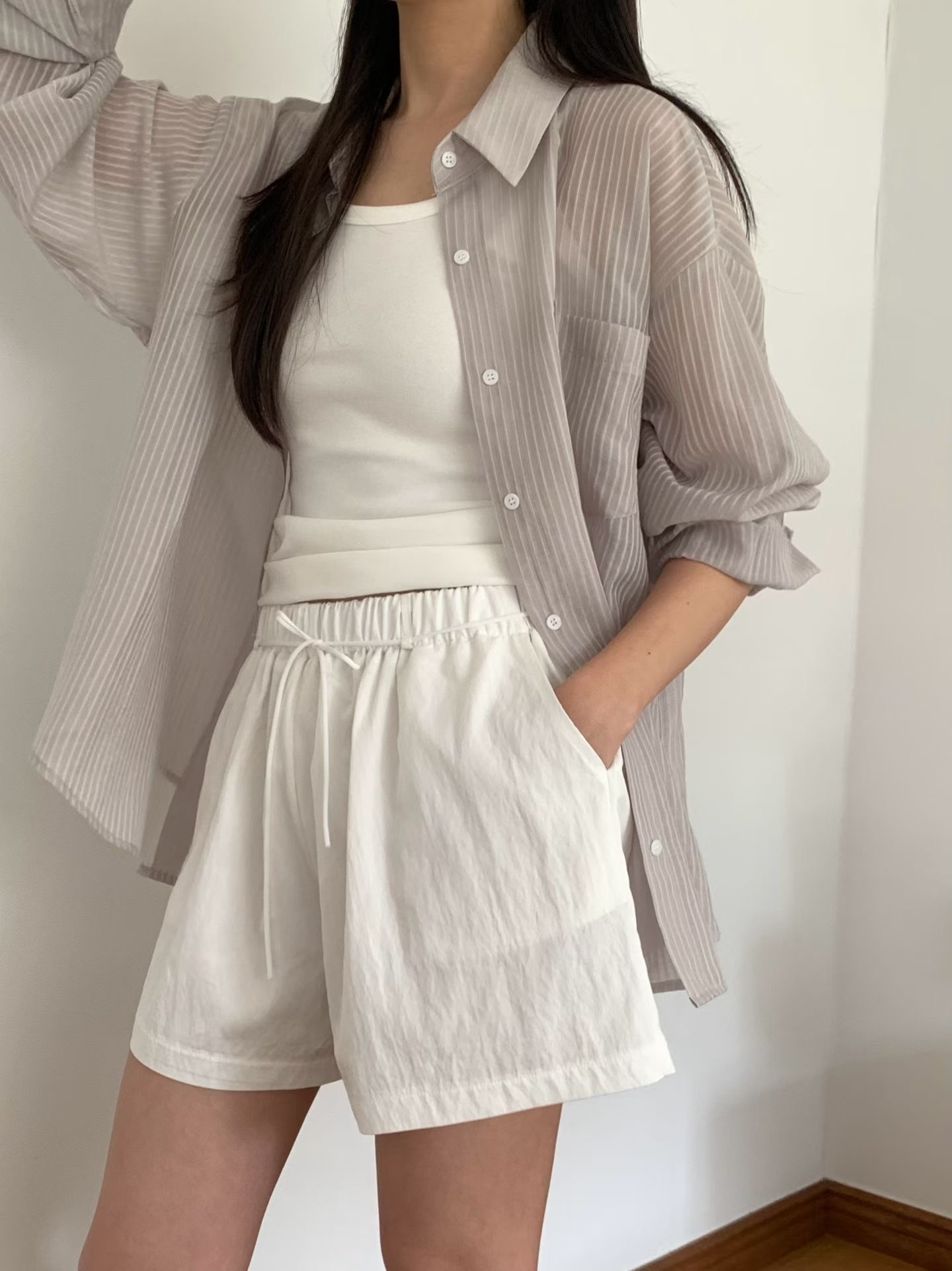 OBOE東大門直郵女士新款真品26春夏人氣襯衫蕾絲衫不含內搭OBOE襯衫/蕾絲衫