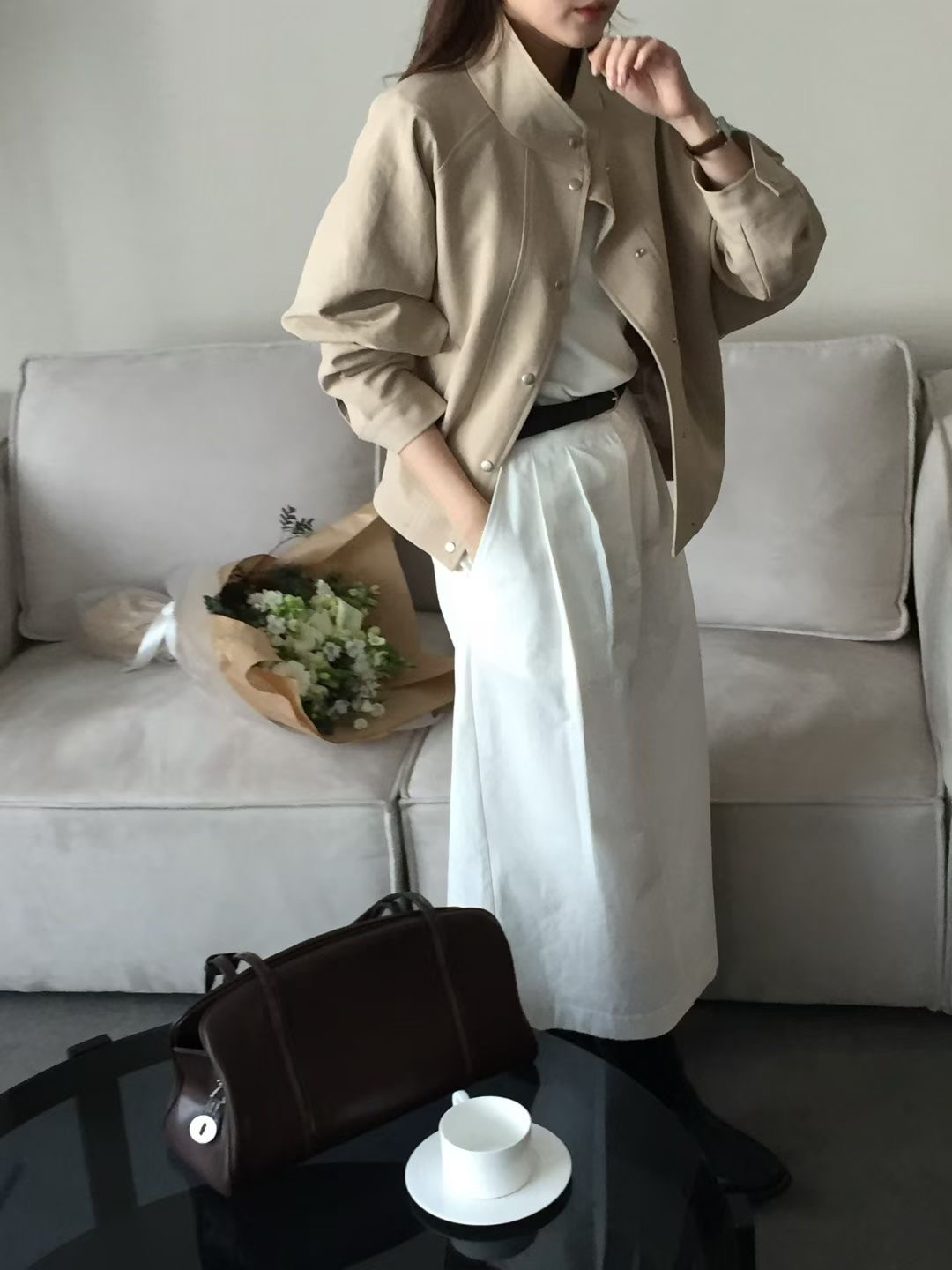 OBOE東大門直郵女士新品真品職業26春夏熱賣時尚休閑夾克OBOE夾克圖色1