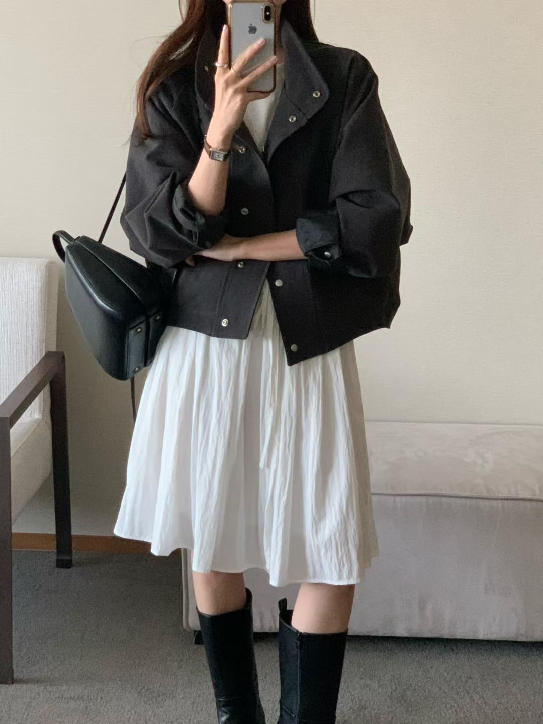 OBOE東大門直郵女士新品真品職業26春夏熱賣時尚休閑夾克OBOE夾克圖色2