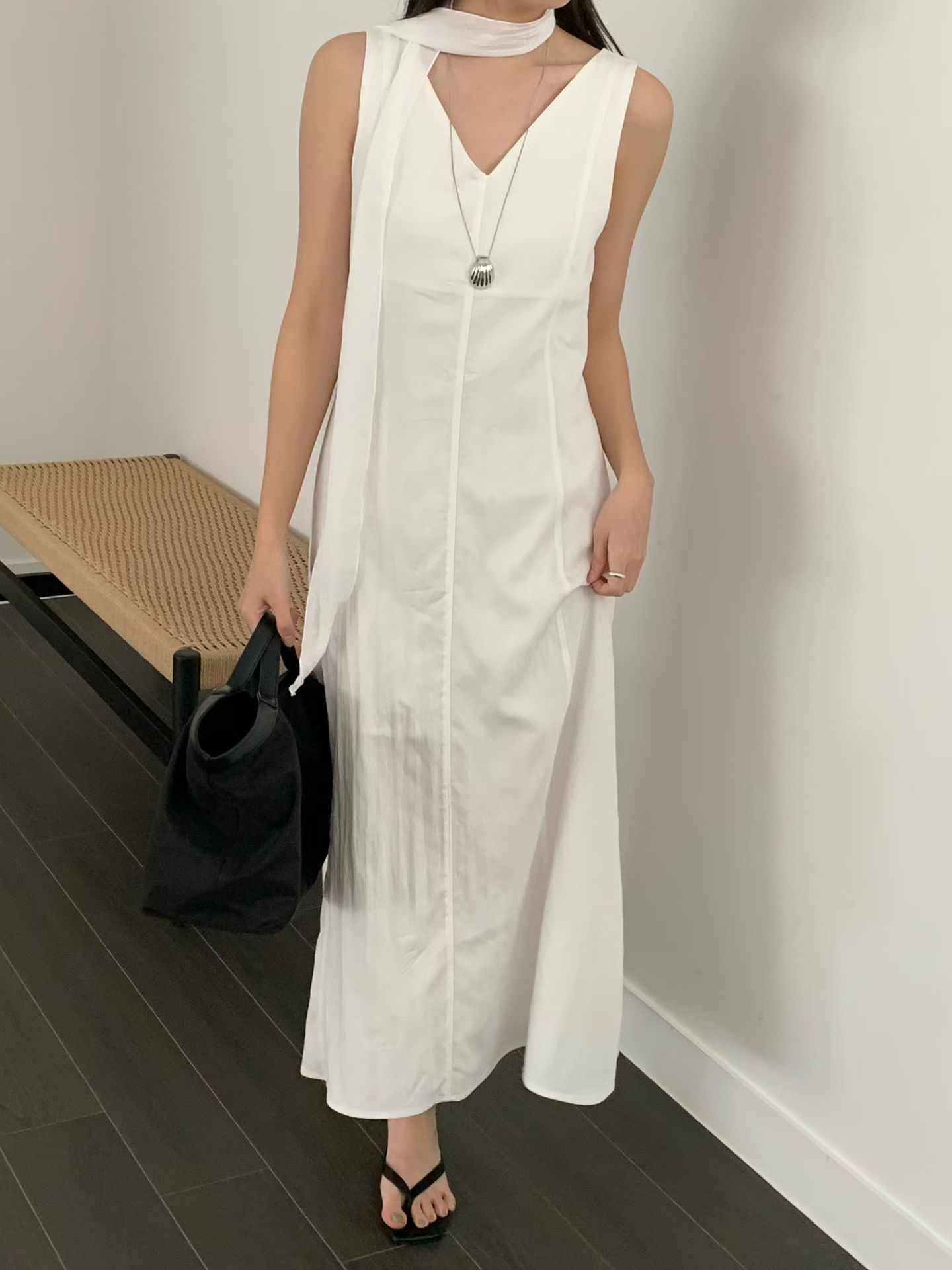 OBOE韓國直郵女士新款熱賣推薦休閑時尚人氣連衣裙不含脖帶OBOE連衣裙圖色1