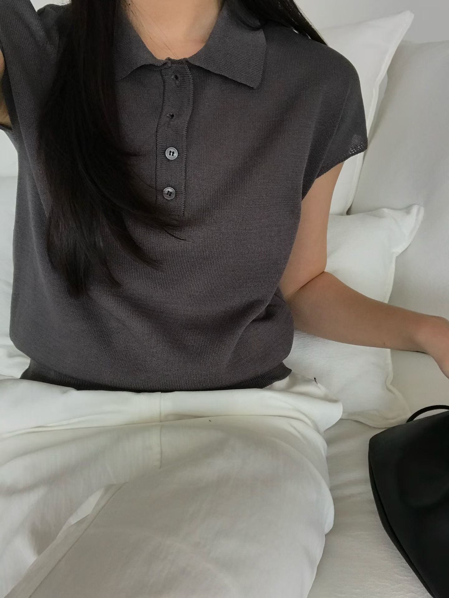 OBOE東大門實拍女裝新款休閑熱賣真品推薦時尚職業針織衫OBOE針織衫圖色1