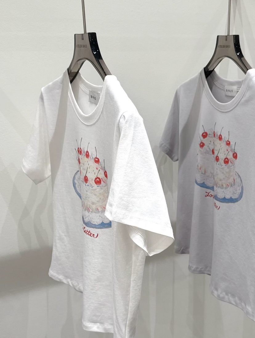 BINUS東大門實拍女裝新品人氣推薦休閑時尚真品職業熱賣T恤BINUST恤