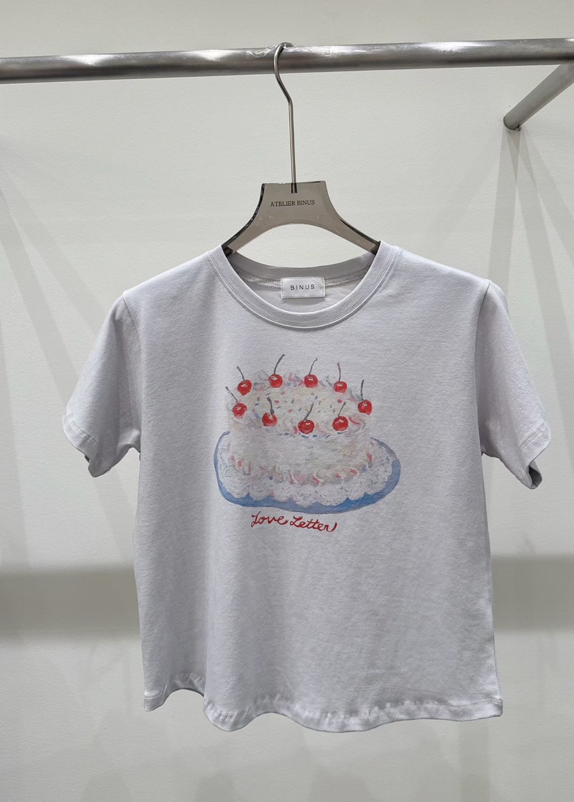 BINUS東大門實拍女裝新品人氣推薦休閑時尚真品職業熱賣T恤BINUST恤圖色2