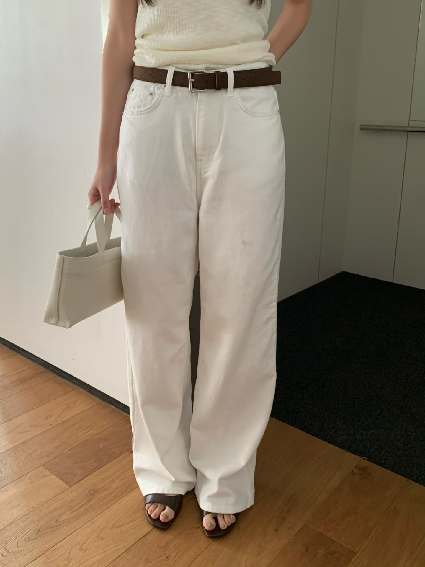 OBOE東大門實拍女裝新款休閑職業26春夏人氣牛仔褲不含腰帶OBOE牛仔褲圖色1