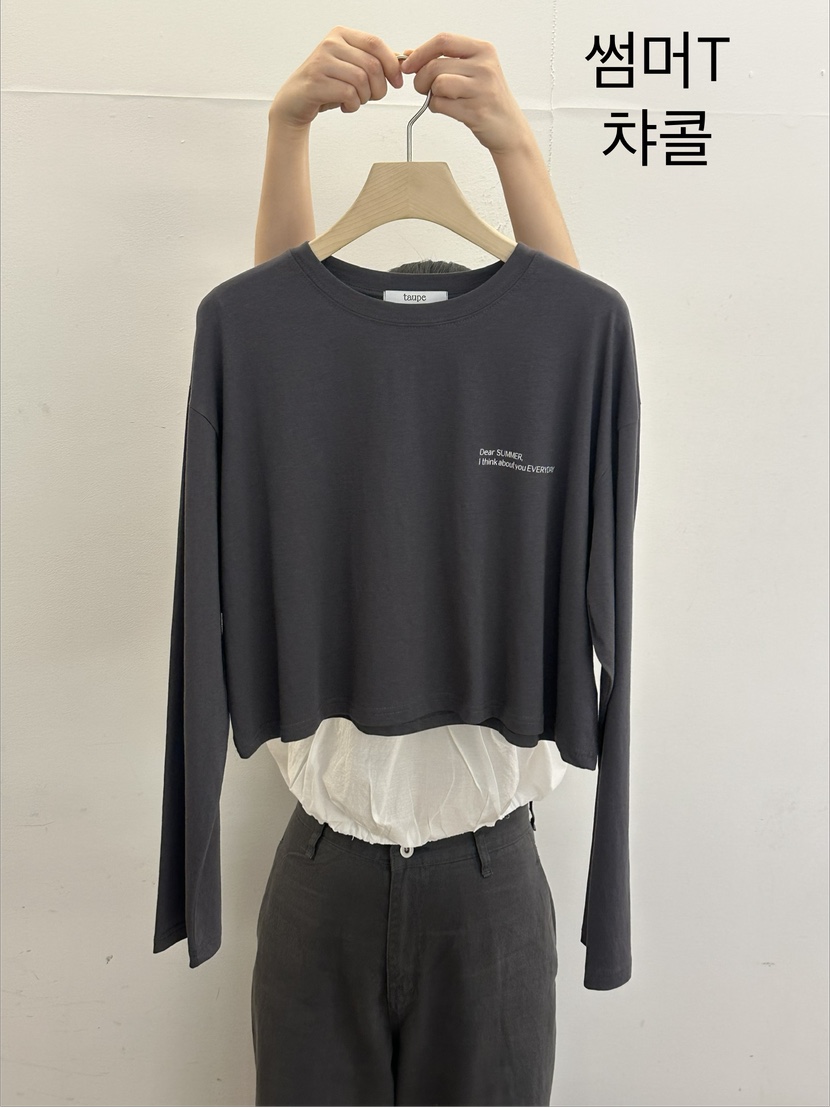 TAUPE東大門代購女裝新款時尚26春夏職業人氣熱賣長袖T恤TAUPE長袖T恤圖色2