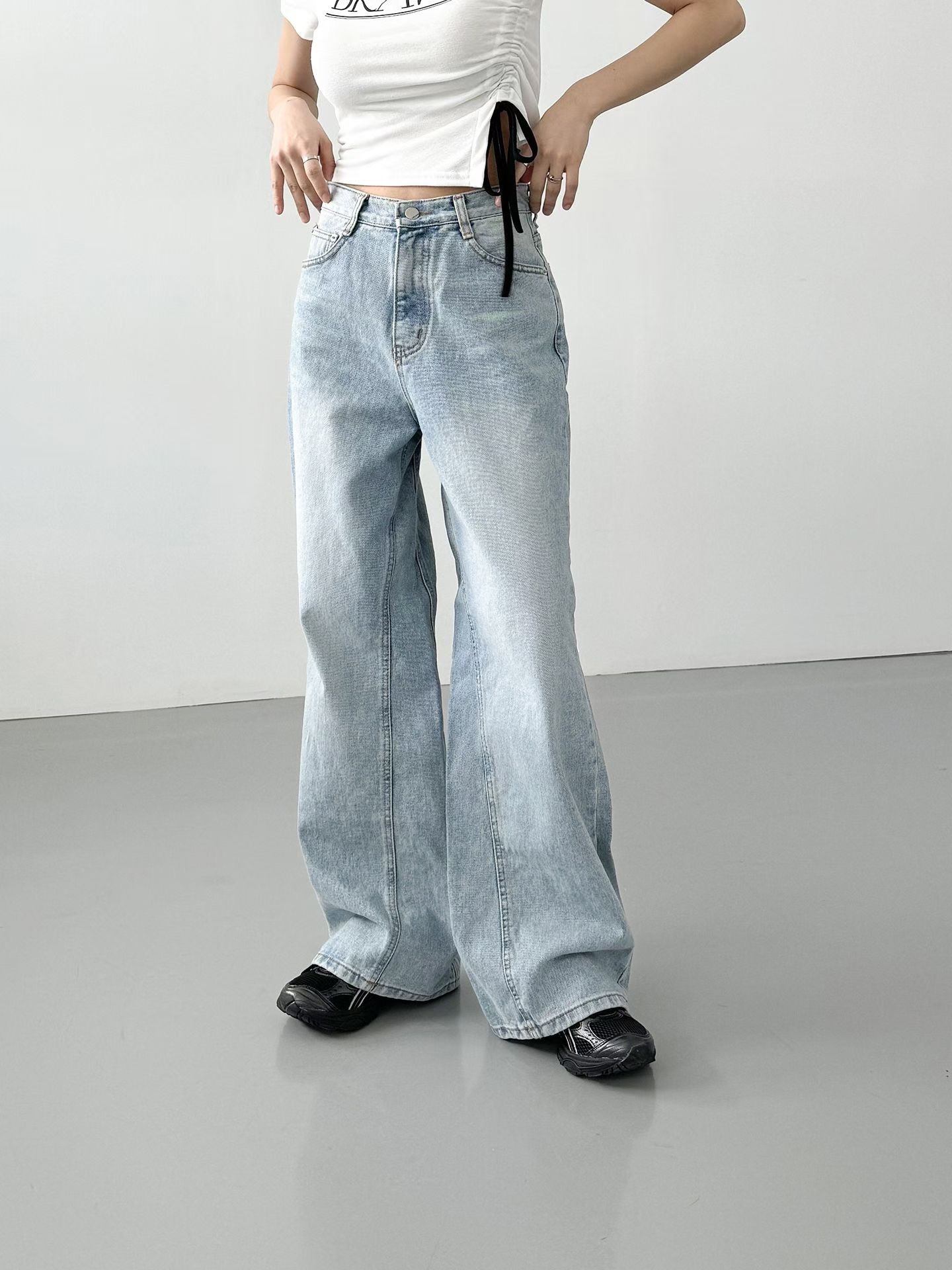 MORPHIN-모르핀-T韓國直郵女裝新款真品推薦休閑牛仔褲MORPHIN-T牛仔褲