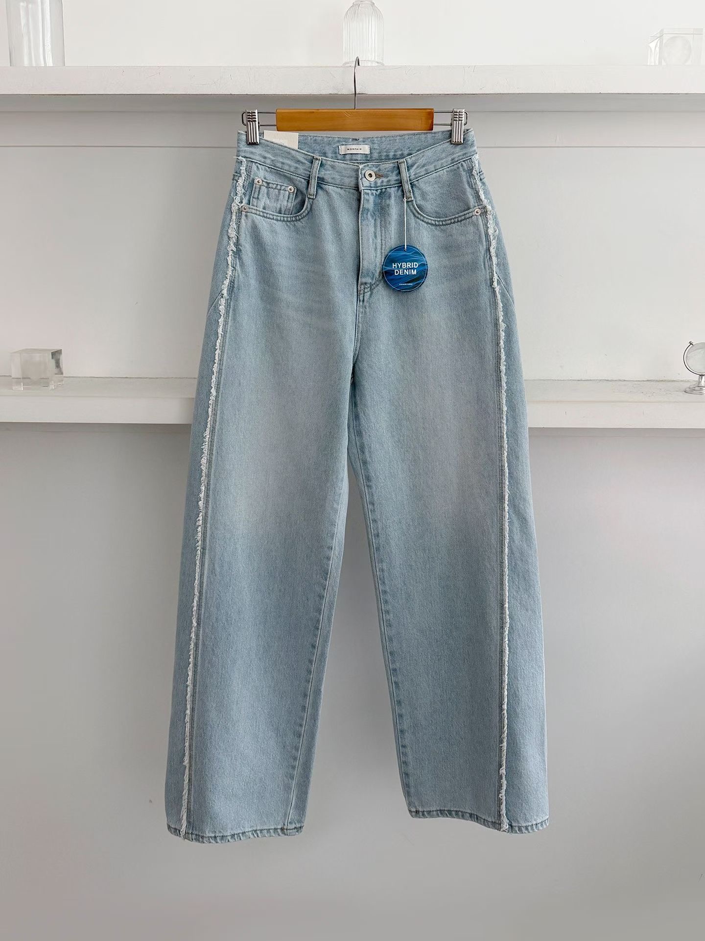 MORPHIN-모르핀-T東大門實拍女裝新品熱賣推薦時尚牛仔褲MORPHIN-T牛仔褲圖色1